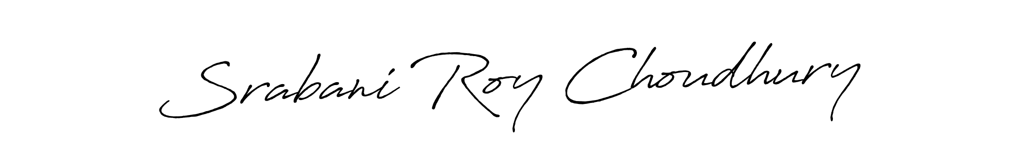 Srabani Roy Choudhury stylish signature style. Best Handwritten Sign (Antro_Vectra_Bolder) for my name. Handwritten Signature Collection Ideas for my name Srabani Roy Choudhury. Srabani Roy Choudhury signature style 7 images and pictures png