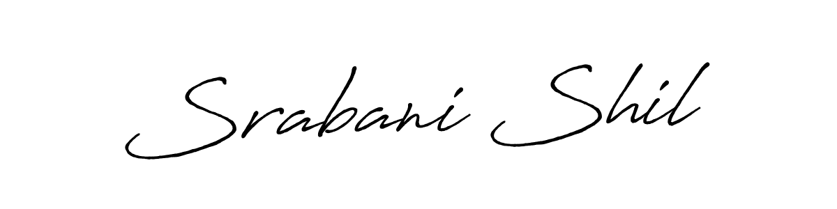 Use a signature maker to create a handwritten signature online. With this signature software, you can design (Antro_Vectra_Bolder) your own signature for name Srabani Shil. Srabani Shil signature style 7 images and pictures png