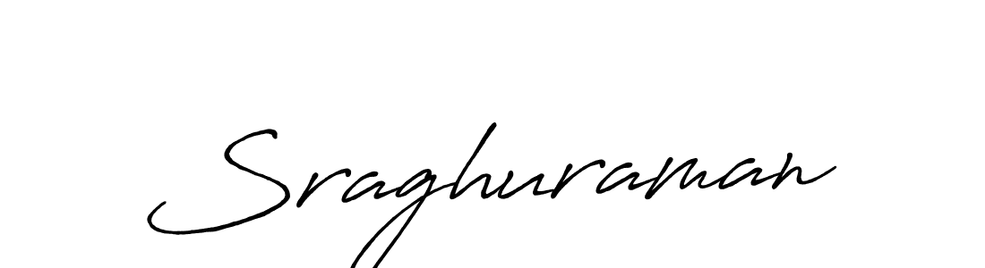 How to make Sraghuraman name signature. Use Antro_Vectra_Bolder style for creating short signs online. This is the latest handwritten sign. Sraghuraman signature style 7 images and pictures png