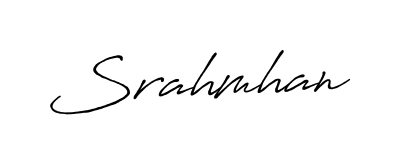 Also You can easily find your signature by using the search form. We will create Srahmhan name handwritten signature images for you free of cost using Antro_Vectra_Bolder sign style. Srahmhan signature style 7 images and pictures png