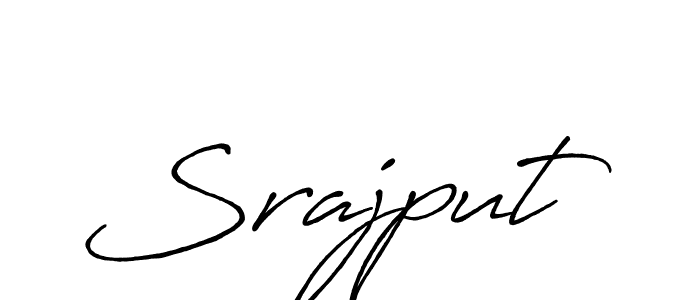 Create a beautiful signature design for name Srajput. With this signature (Antro_Vectra_Bolder) fonts, you can make a handwritten signature for free. Srajput signature style 7 images and pictures png