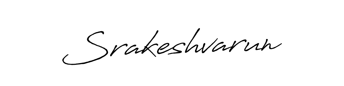 The best way (Antro_Vectra_Bolder) to make a short signature is to pick only two or three words in your name. The name Srakeshvarun include a total of six letters. For converting this name. Srakeshvarun signature style 7 images and pictures png