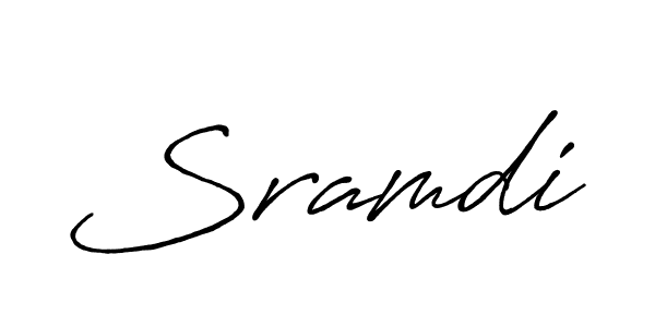 Design your own signature with our free online signature maker. With this signature software, you can create a handwritten (Antro_Vectra_Bolder) signature for name Sramdi. Sramdi signature style 7 images and pictures png