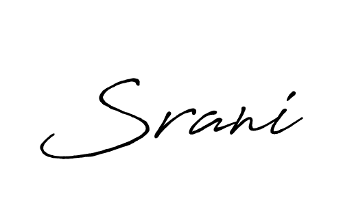 Make a beautiful signature design for name Srani. Use this online signature maker to create a handwritten signature for free. Srani signature style 7 images and pictures png