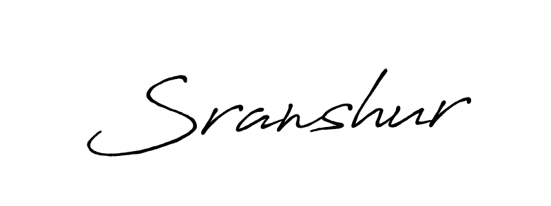 The best way (Antro_Vectra_Bolder) to make a short signature is to pick only two or three words in your name. The name Sranshur include a total of six letters. For converting this name. Sranshur signature style 7 images and pictures png
