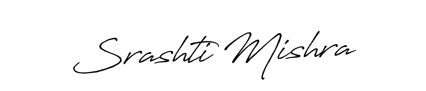 Design your own signature with our free online signature maker. With this signature software, you can create a handwritten (Antro_Vectra_Bolder) signature for name Srashti Mishra. Srashti Mishra signature style 7 images and pictures png