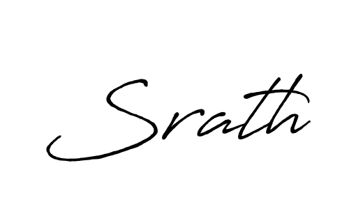 Design your own signature with our free online signature maker. With this signature software, you can create a handwritten (Antro_Vectra_Bolder) signature for name Srath. Srath signature style 7 images and pictures png