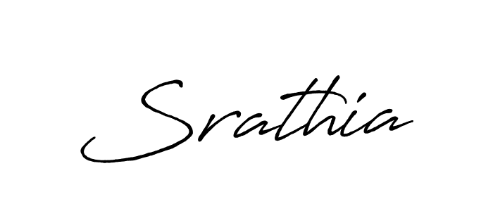 Srathia stylish signature style. Best Handwritten Sign (Antro_Vectra_Bolder) for my name. Handwritten Signature Collection Ideas for my name Srathia. Srathia signature style 7 images and pictures png