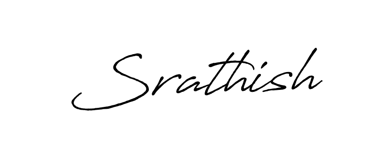 How to make Srathish name signature. Use Antro_Vectra_Bolder style for creating short signs online. This is the latest handwritten sign. Srathish signature style 7 images and pictures png