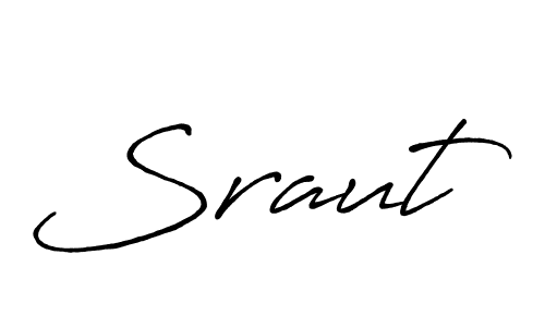How to make Sraut name signature. Use Antro_Vectra_Bolder style for creating short signs online. This is the latest handwritten sign. Sraut signature style 7 images and pictures png
