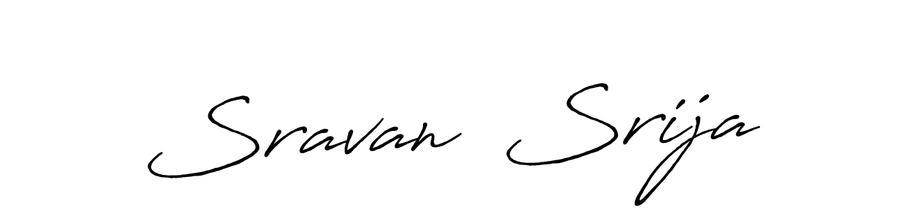 You should practise on your own different ways (Antro_Vectra_Bolder) to write your name (Sravan  Srija) in signature. don't let someone else do it for you. Sravan  Srija signature style 7 images and pictures png