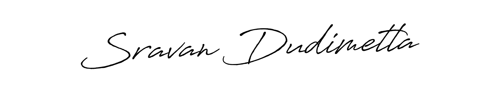 Make a short Sravan Dudimetla signature style. Manage your documents anywhere anytime using Antro_Vectra_Bolder. Create and add eSignatures, submit forms, share and send files easily. Sravan Dudimetla signature style 7 images and pictures png