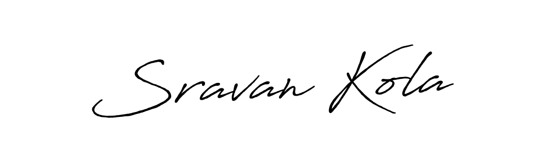Make a beautiful signature design for name Sravan Kola. Use this online signature maker to create a handwritten signature for free. Sravan Kola signature style 7 images and pictures png