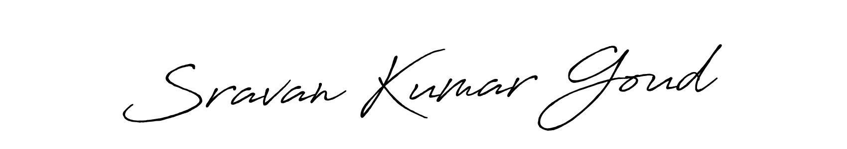 Design your own signature with our free online signature maker. With this signature software, you can create a handwritten (Antro_Vectra_Bolder) signature for name Sravan Kumar Goud. Sravan Kumar Goud signature style 7 images and pictures png