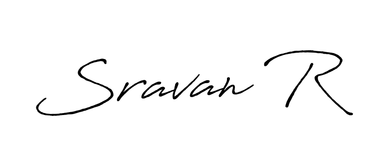 Similarly Antro_Vectra_Bolder is the best handwritten signature design. Signature creator online .You can use it as an online autograph creator for name Sravan R. Sravan R signature style 7 images and pictures png