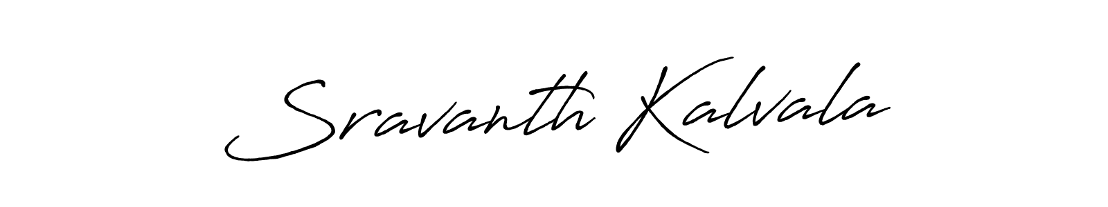 Antro_Vectra_Bolder is a professional signature style that is perfect for those who want to add a touch of class to their signature. It is also a great choice for those who want to make their signature more unique. Get Sravanth Kalvala name to fancy signature for free. Sravanth Kalvala signature style 7 images and pictures png