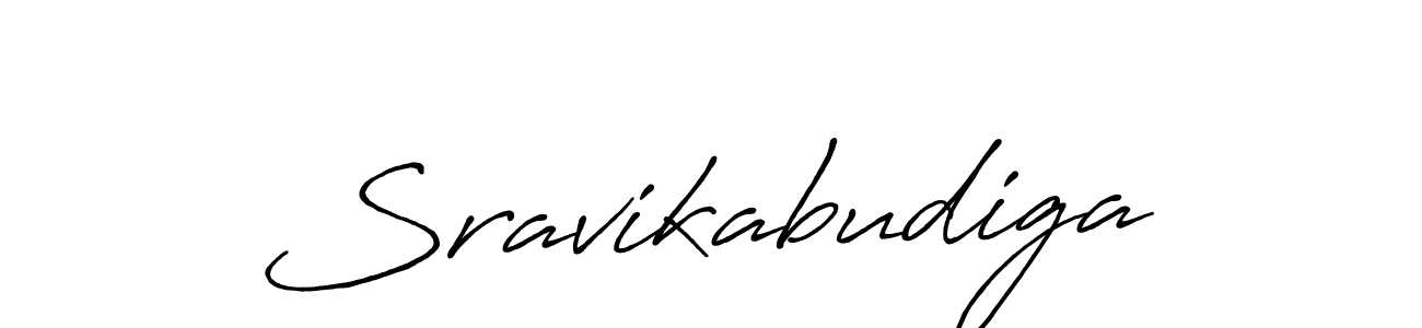 Create a beautiful signature design for name Sravikabudiga. With this signature (Antro_Vectra_Bolder) fonts, you can make a handwritten signature for free. Sravikabudiga signature style 7 images and pictures png