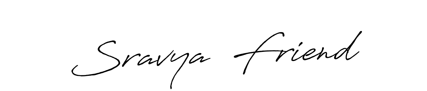 if you are searching for the best signature style for your name Sravya  Friend. so please give up your signature search. here we have designed multiple signature styles  using Antro_Vectra_Bolder. Sravya  Friend signature style 7 images and pictures png