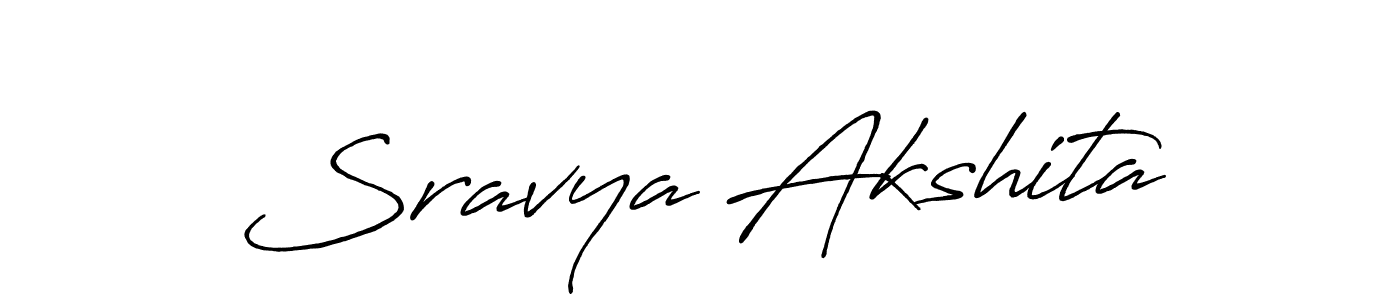 Make a short Sravya Akshita signature style. Manage your documents anywhere anytime using Antro_Vectra_Bolder. Create and add eSignatures, submit forms, share and send files easily. Sravya Akshita signature style 7 images and pictures png