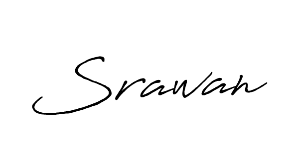 Create a beautiful signature design for name Srawan. With this signature (Antro_Vectra_Bolder) fonts, you can make a handwritten signature for free. Srawan signature style 7 images and pictures png