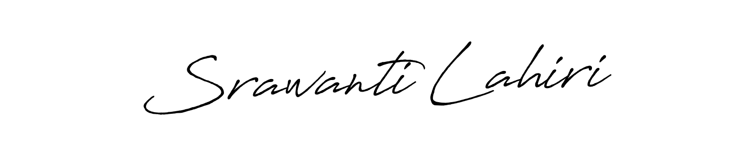 Use a signature maker to create a handwritten signature online. With this signature software, you can design (Antro_Vectra_Bolder) your own signature for name Srawanti Lahiri. Srawanti Lahiri signature style 7 images and pictures png