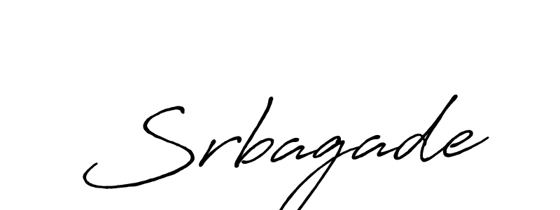 How to Draw Srbagade signature style? Antro_Vectra_Bolder is a latest design signature styles for name Srbagade. Srbagade signature style 7 images and pictures png