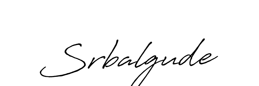 It looks lik you need a new signature style for name Srbalgude. Design unique handwritten (Antro_Vectra_Bolder) signature with our free signature maker in just a few clicks. Srbalgude signature style 7 images and pictures png