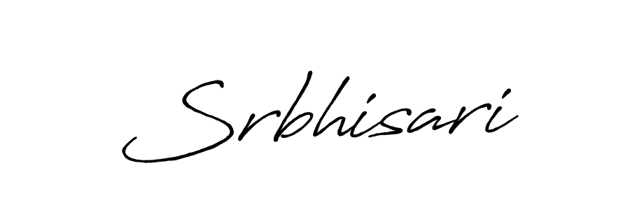 Make a beautiful signature design for name Srbhisari. With this signature (Antro_Vectra_Bolder) style, you can create a handwritten signature for free. Srbhisari signature style 7 images and pictures png