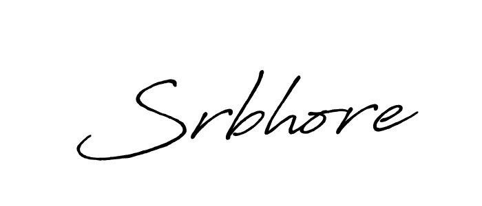 Srbhore stylish signature style. Best Handwritten Sign (Antro_Vectra_Bolder) for my name. Handwritten Signature Collection Ideas for my name Srbhore. Srbhore signature style 7 images and pictures png