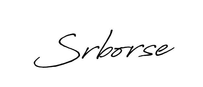 Design your own signature with our free online signature maker. With this signature software, you can create a handwritten (Antro_Vectra_Bolder) signature for name Srborse. Srborse signature style 7 images and pictures png