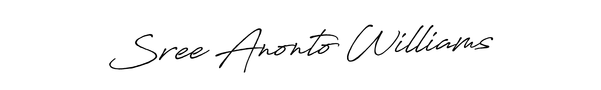 Similarly Antro_Vectra_Bolder is the best handwritten signature design. Signature creator online .You can use it as an online autograph creator for name Sree Anonto Williams. Sree Anonto Williams signature style 7 images and pictures png