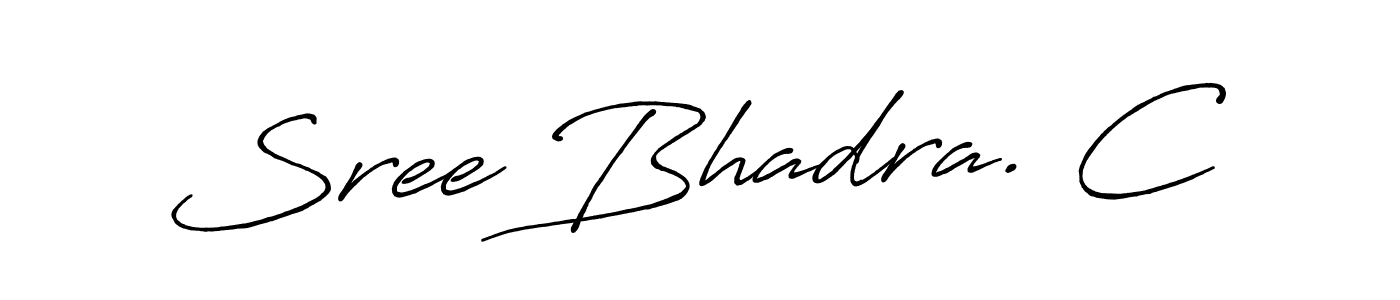 if you are searching for the best signature style for your name Sree Bhadra. C. so please give up your signature search. here we have designed multiple signature styles  using Antro_Vectra_Bolder. Sree Bhadra. C signature style 7 images and pictures png