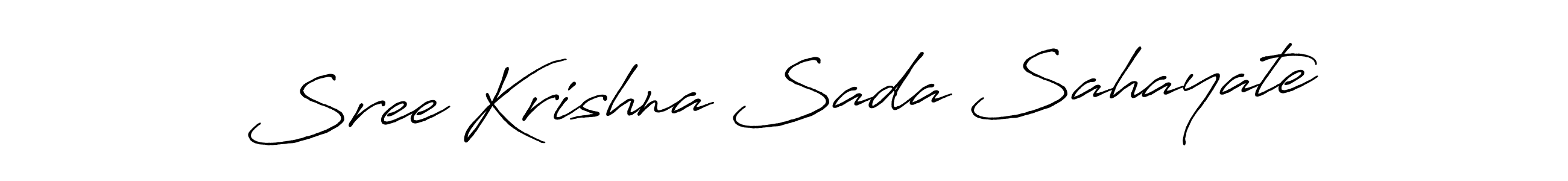 Make a beautiful signature design for name Sree Krishna Sada Sahayate. With this signature (Antro_Vectra_Bolder) style, you can create a handwritten signature for free. Sree Krishna Sada Sahayate signature style 7 images and pictures png