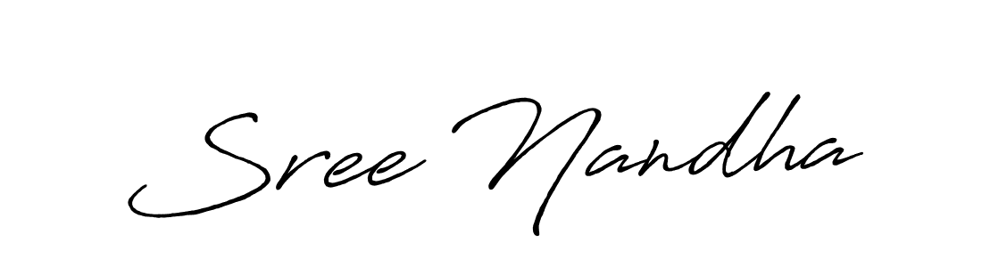 Sree Nandha stylish signature style. Best Handwritten Sign (Antro_Vectra_Bolder) for my name. Handwritten Signature Collection Ideas for my name Sree Nandha. Sree Nandha signature style 7 images and pictures png