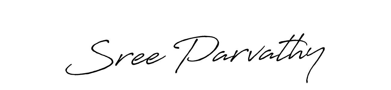The best way (Antro_Vectra_Bolder) to make a short signature is to pick only two or three words in your name. The name Sree Parvathy include a total of six letters. For converting this name. Sree Parvathy signature style 7 images and pictures png