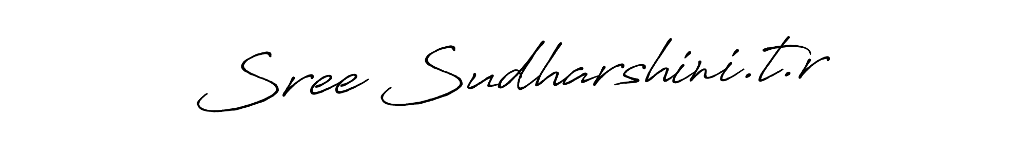 Use a signature maker to create a handwritten signature online. With this signature software, you can design (Antro_Vectra_Bolder) your own signature for name Sree Sudharshini.t.r. Sree Sudharshini.t.r signature style 7 images and pictures png