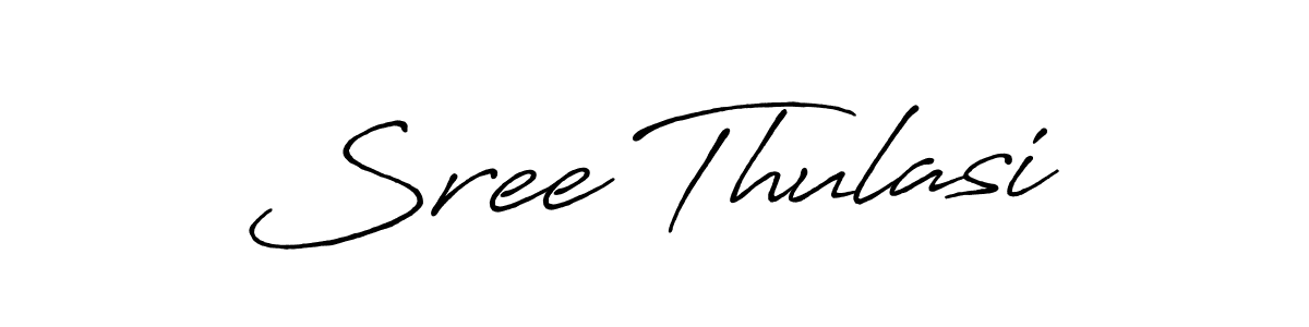 Create a beautiful signature design for name Sree Thulasi. With this signature (Antro_Vectra_Bolder) fonts, you can make a handwritten signature for free. Sree Thulasi signature style 7 images and pictures png
