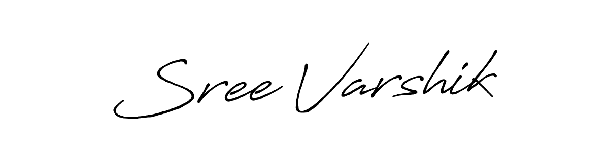Also we have Sree Varshik name is the best signature style. Create professional handwritten signature collection using Antro_Vectra_Bolder autograph style. Sree Varshik signature style 7 images and pictures png