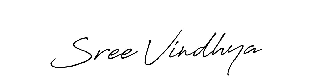 Also we have Sree Vindhya name is the best signature style. Create professional handwritten signature collection using Antro_Vectra_Bolder autograph style. Sree Vindhya signature style 7 images and pictures png