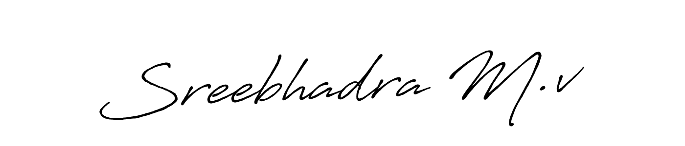 Make a beautiful signature design for name Sreebhadra M.v. Use this online signature maker to create a handwritten signature for free. Sreebhadra M.v signature style 7 images and pictures png