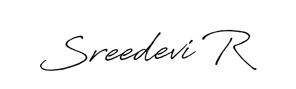 Also You can easily find your signature by using the search form. We will create Sreedevi R name handwritten signature images for you free of cost using Antro_Vectra_Bolder sign style. Sreedevi R signature style 7 images and pictures png