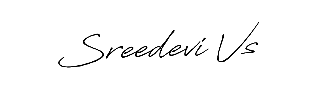 Use a signature maker to create a handwritten signature online. With this signature software, you can design (Antro_Vectra_Bolder) your own signature for name Sreedevi Vs. Sreedevi Vs signature style 7 images and pictures png