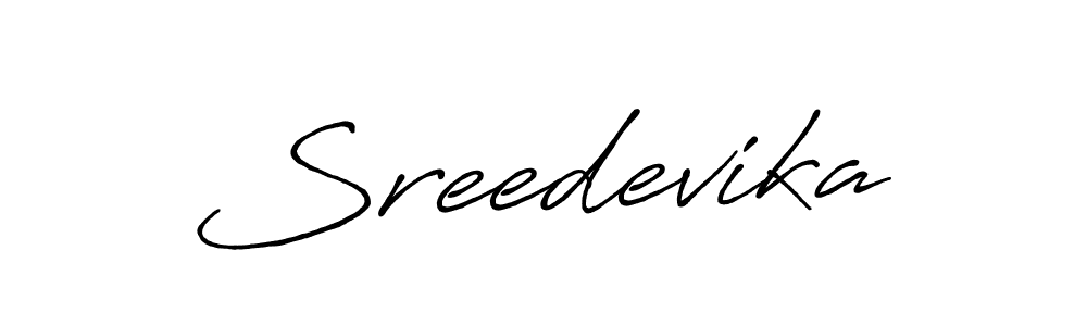 It looks lik you need a new signature style for name Sreedevika. Design unique handwritten (Antro_Vectra_Bolder) signature with our free signature maker in just a few clicks. Sreedevika signature style 7 images and pictures png