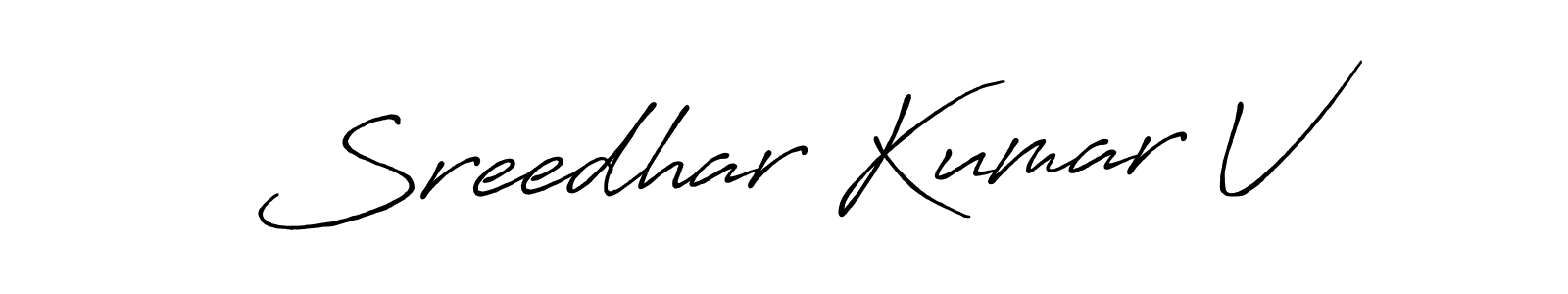 This is the best signature style for the Sreedhar Kumar V name. Also you like these signature font (Antro_Vectra_Bolder). Mix name signature. Sreedhar Kumar V signature style 7 images and pictures png