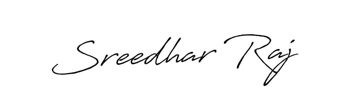 Sreedhar Raj stylish signature style. Best Handwritten Sign (Antro_Vectra_Bolder) for my name. Handwritten Signature Collection Ideas for my name Sreedhar Raj. Sreedhar Raj signature style 7 images and pictures png