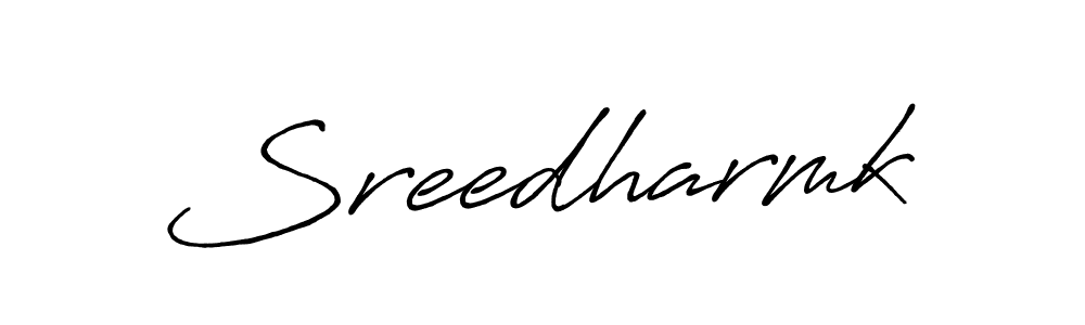 Create a beautiful signature design for name Sreedharmk. With this signature (Antro_Vectra_Bolder) fonts, you can make a handwritten signature for free. Sreedharmk signature style 7 images and pictures png