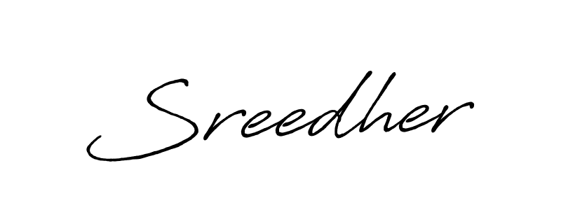 Also we have Sreedher name is the best signature style. Create professional handwritten signature collection using Antro_Vectra_Bolder autograph style. Sreedher signature style 7 images and pictures png