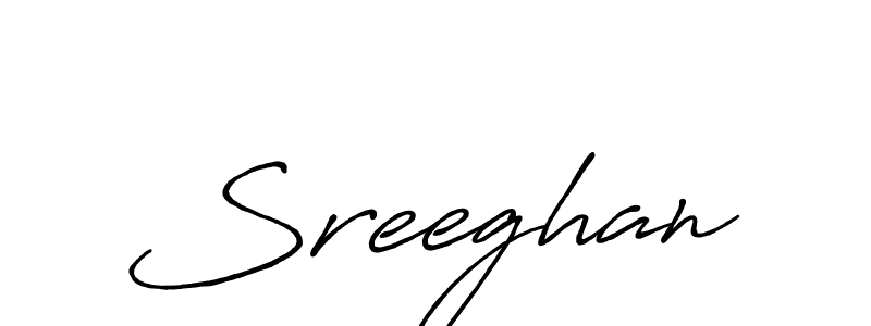 Create a beautiful signature design for name Sreeghan. With this signature (Antro_Vectra_Bolder) fonts, you can make a handwritten signature for free. Sreeghan signature style 7 images and pictures png
