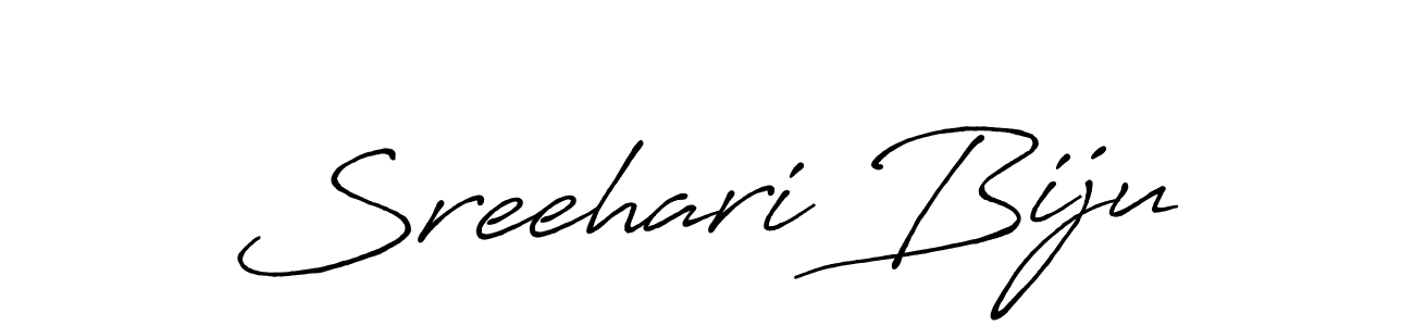 Design your own signature with our free online signature maker. With this signature software, you can create a handwritten (Antro_Vectra_Bolder) signature for name Sreehari Biju. Sreehari Biju signature style 7 images and pictures png