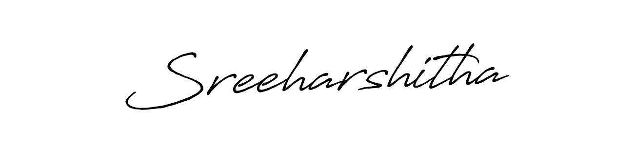 Sreeharshitha stylish signature style. Best Handwritten Sign (Antro_Vectra_Bolder) for my name. Handwritten Signature Collection Ideas for my name Sreeharshitha. Sreeharshitha signature style 7 images and pictures png